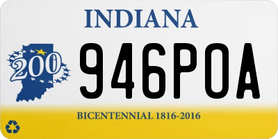 IN license plate 946POA