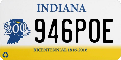 IN license plate 946POE