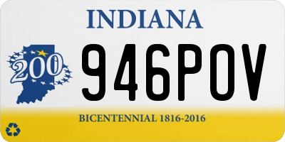 IN license plate 946POV