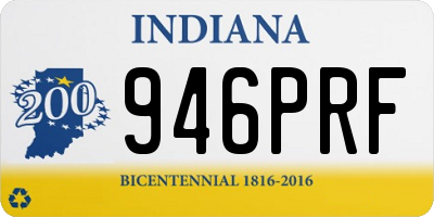 IN license plate 946PRF