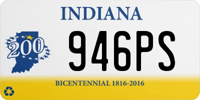 IN license plate 946PS