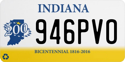 IN license plate 946PVO