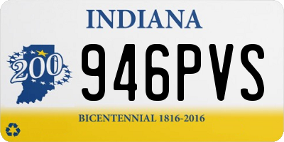 IN license plate 946PVS