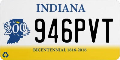 IN license plate 946PVT