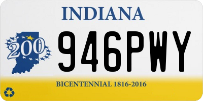 IN license plate 946PWY