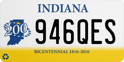 IN license plate 946QES