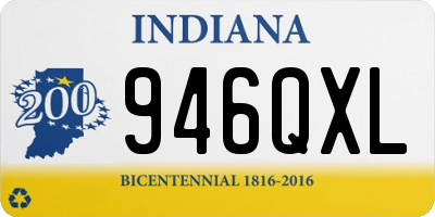 IN license plate 946QXL