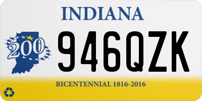 IN license plate 946QZK