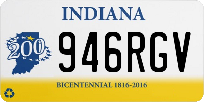 IN license plate 946RGV