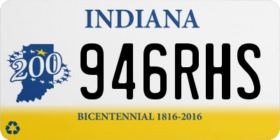 IN license plate 946RHS