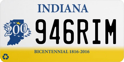 IN license plate 946RIM