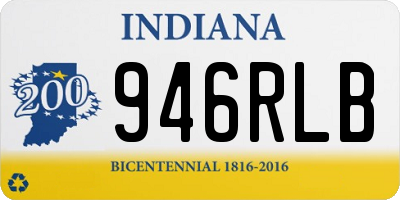IN license plate 946RLB
