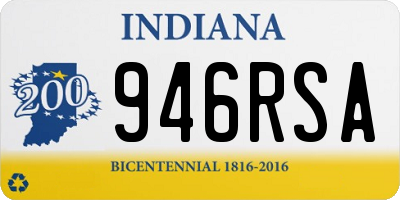 IN license plate 946RSA