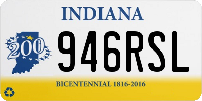 IN license plate 946RSL