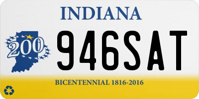 IN license plate 946SAT