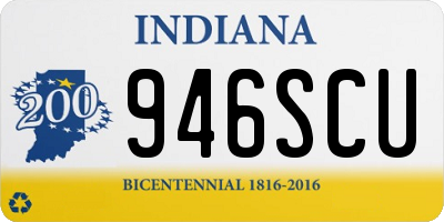 IN license plate 946SCU