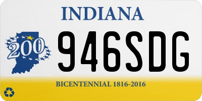 IN license plate 946SDG