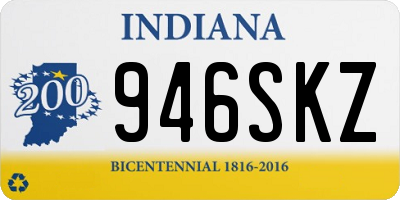 IN license plate 946SKZ