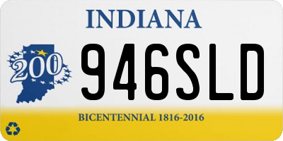 IN license plate 946SLD