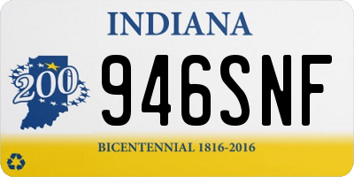 IN license plate 946SNF