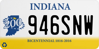 IN license plate 946SNW