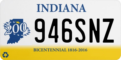 IN license plate 946SNZ