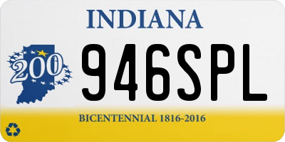 IN license plate 946SPL