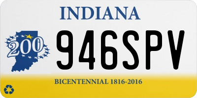 IN license plate 946SPV