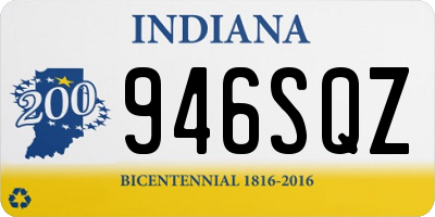 IN license plate 946SQZ
