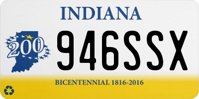 IN license plate 946SSX