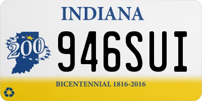 IN license plate 946SUI