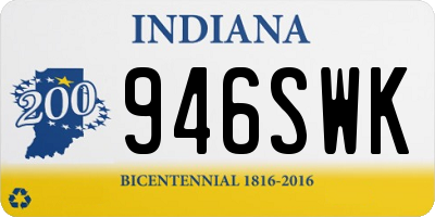 IN license plate 946SWK