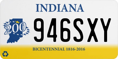 IN license plate 946SXY