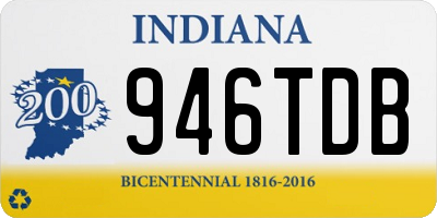 IN license plate 946TDB
