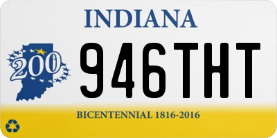 IN license plate 946THT