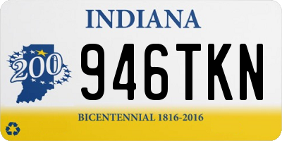 IN license plate 946TKN