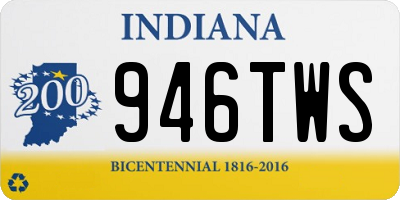 IN license plate 946TWS