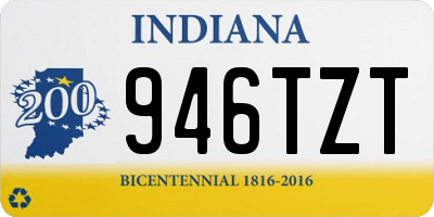 IN license plate 946TZT