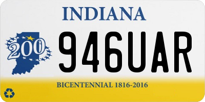IN license plate 946UAR