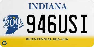 IN license plate 946USI