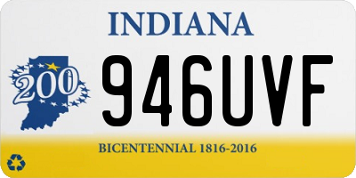 IN license plate 946UVF