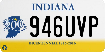 IN license plate 946UVP