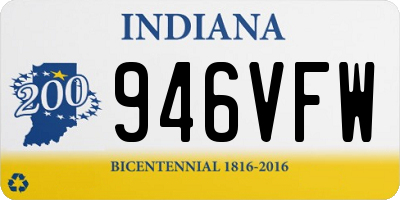 IN license plate 946VFW