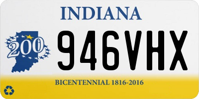 IN license plate 946VHX