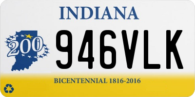 IN license plate 946VLK