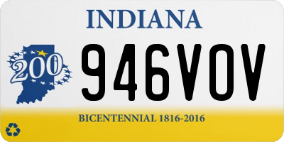 IN license plate 946VOV