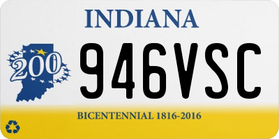 IN license plate 946VSC