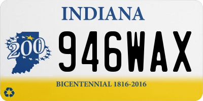 IN license plate 946WAX
