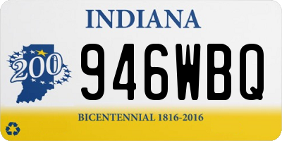 IN license plate 946WBQ