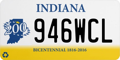 IN license plate 946WCL